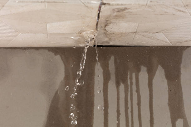 Professional Water Damage Restoration technician working in Burlington, KS